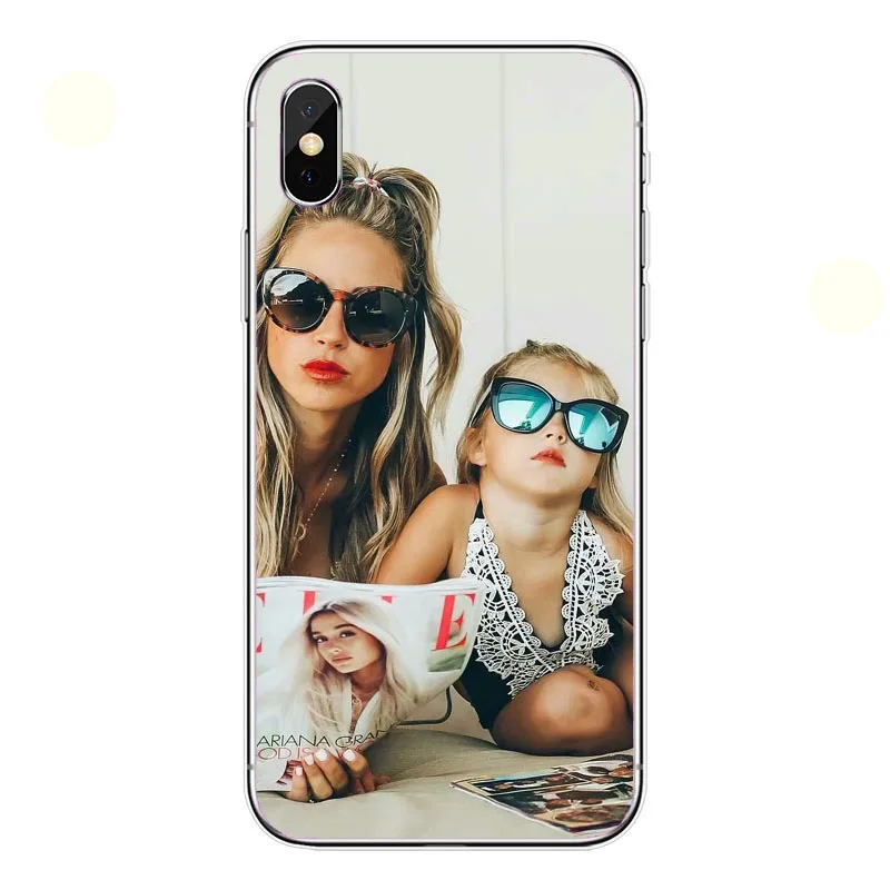 Модный черный коричневый Чехол для мамы девочки королевы 01 IPhone X XS Max XR 8 7 6 6s Plus 5 5S SE