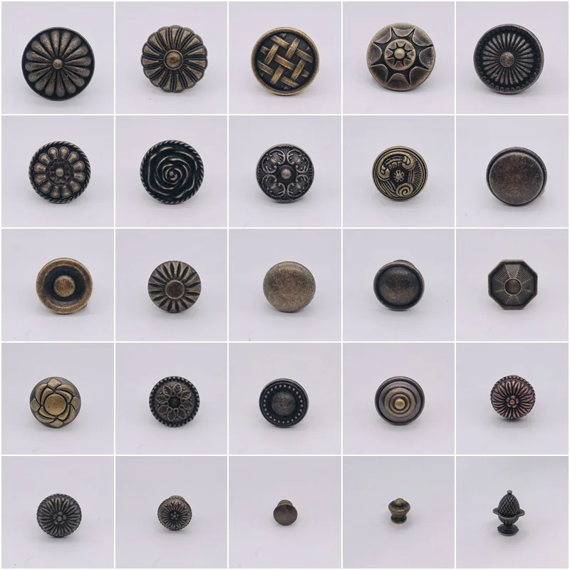 1 шт. Винтаж античный латунный для шкафа ручки один бронзовый ящик шкаф дверная