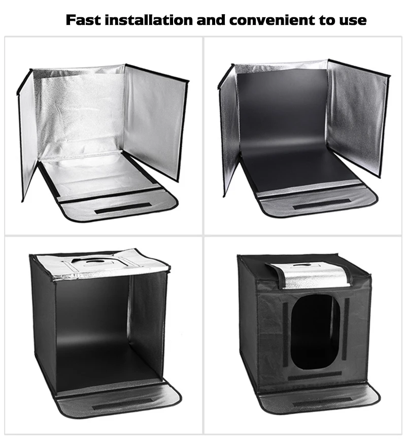 Capsaver F40 40*40 см светодиодный светильник, портативный складной светильник, фотостудия, светильник, палатка, фоны для фотосъемки ювелирных изделий, софтбокс