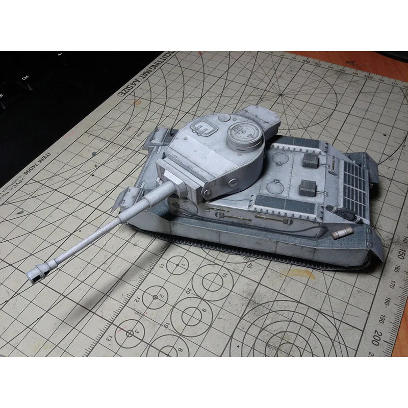 1:35 3D бумажная модель немецкого танка тигра P для Porschey Tiger VK4501 World Tank DIY Военная