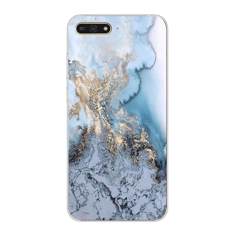 Ciciber новые роскошные глянцевые мраморные чехлы для huawei Y9 Y7 Y6 Y5 Y3 Prime Pro из мягкого ТПУ, прозрачная задняя крышка, чехлы для телефона - Цвет: 3