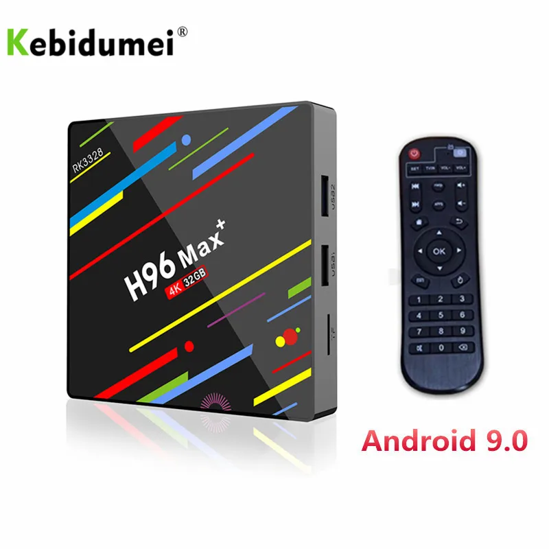 ТВ приставка kebidumei H96 MAX Plus Android 9 0 4 Гб ОЗУ 16 ГБ 32 64 ПЗУ телеприставка RK3328 2 + 5G Wi Fi 4K H.265