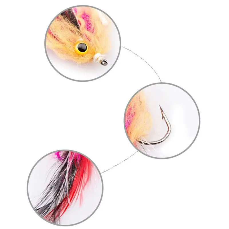 1 шт./пакет Новинка форель стальная голова лосось Щука Стример Летать для