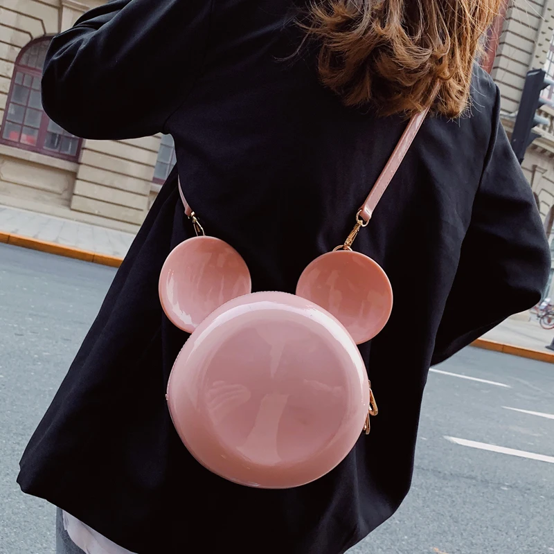 Bekasnoew Jelly color Women Handbags Sweet Cartoon Messenger Bags Solid Bag INS HOT | Багаж и сумки