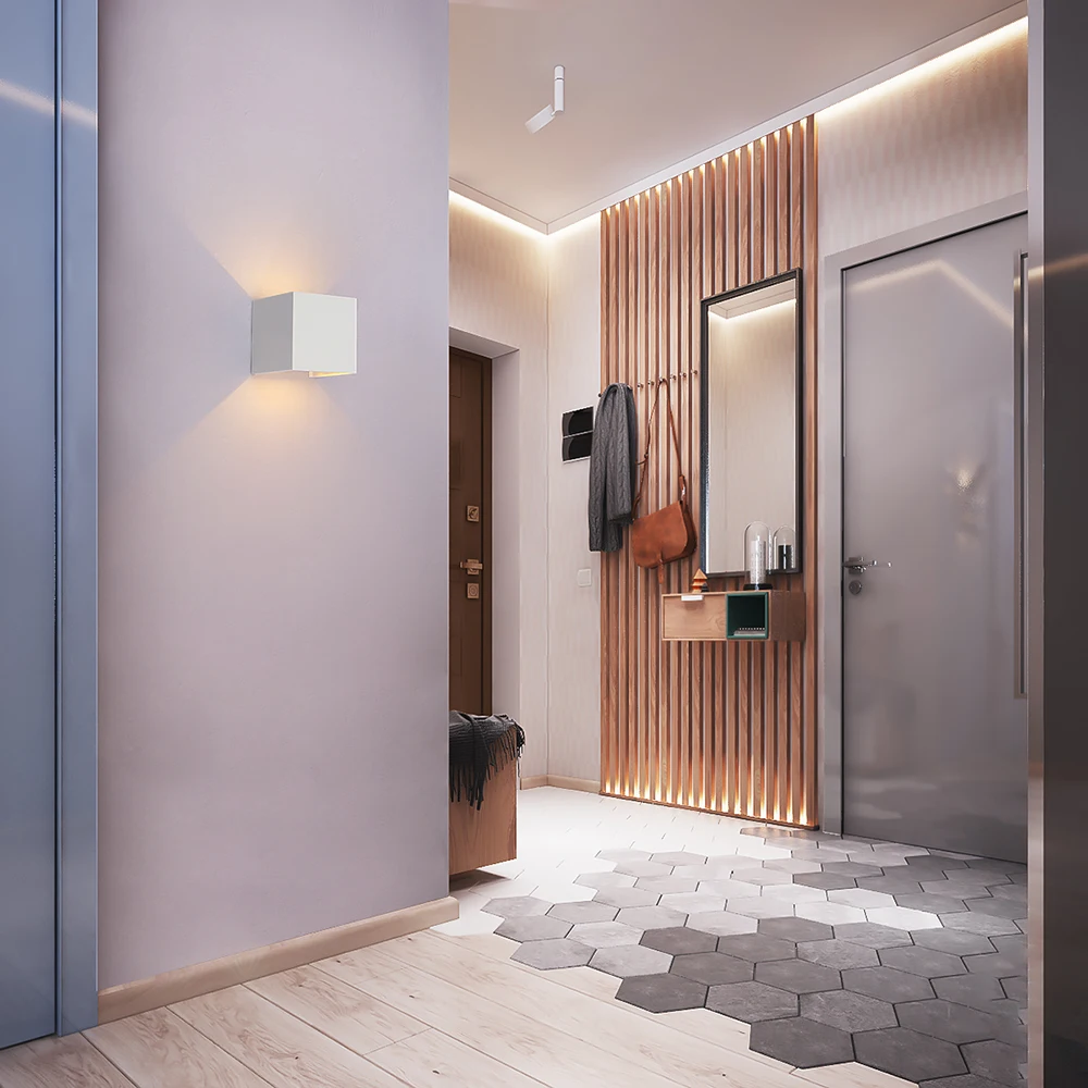 Современный светодиодный настенный уличный светильник с регулируемым углом