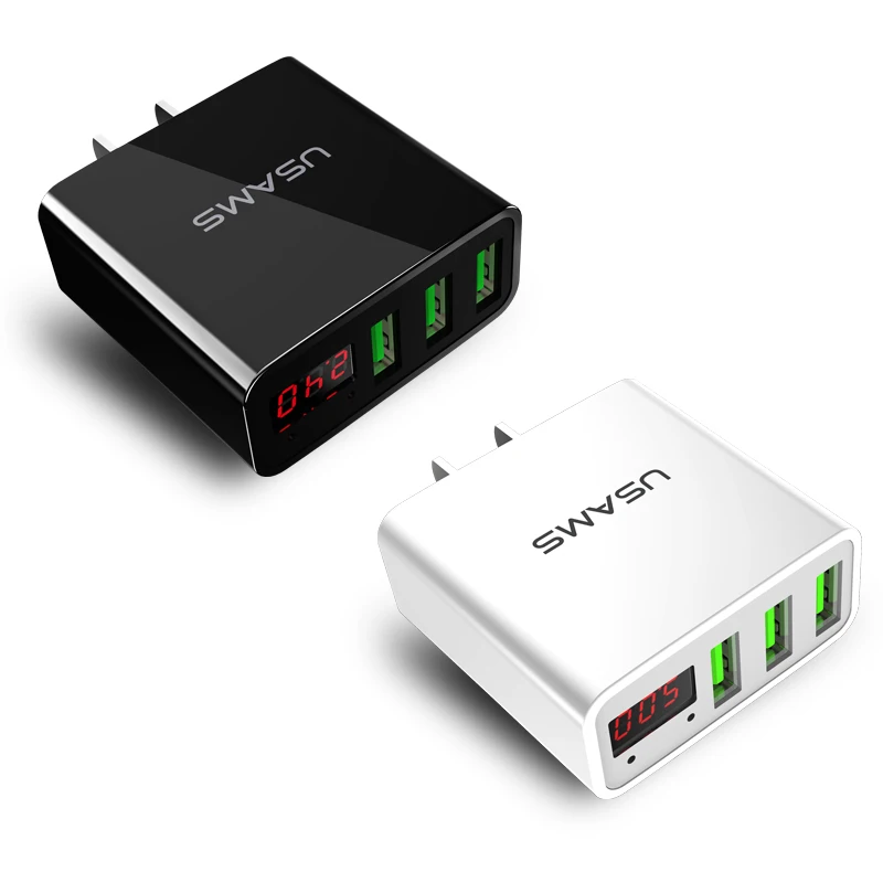 USAMS телефон 3USB Зарядное устройство 5 В 3A быстро Зарядное устройство США Путешествия Зарядное устройство USB стены мобильный телефон Зарядное устройство для iphone7 6 samsung iPad Планшеты