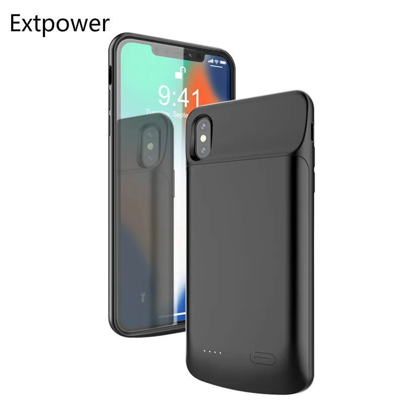 Ext power для iPhone X Xs чехол зарядного устройства 6000 мАч перезаряжаемый внешний