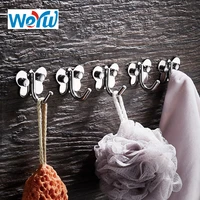 weyuu robe hooks stainless steel clothes hanger towel coat robe1 5 hook home decorative wall mounted