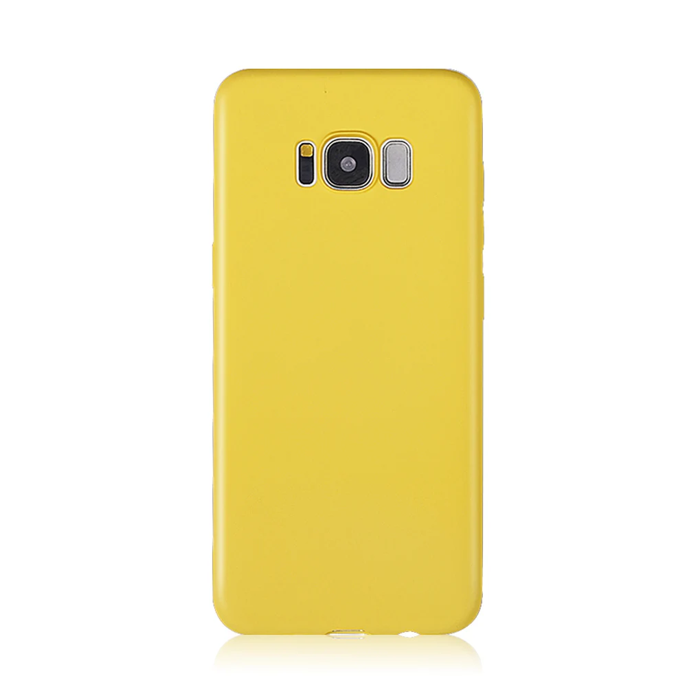 Yellow Милые чехлы для телефонов LOVECOM ярких цветов для samsung Galaxy S10 Plus S10e A30 A40 A50 M20 M30 Мягкий силиконовый чехол из микрофибры - Цвет: Yellow