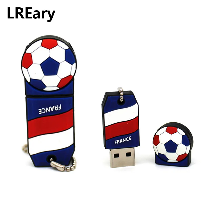 Мультфильм Футбол 32 ГБ 16 8 футбольный Значок Команды usb флэш накопитель флеш 4 2 0