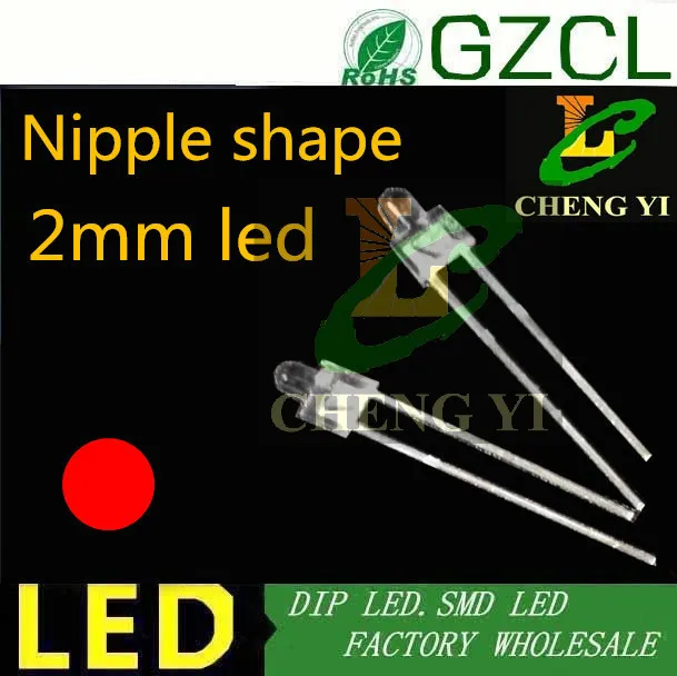 Оранжевый башенный светодиодный индикатор очистки воды 2 мм двухконтактный