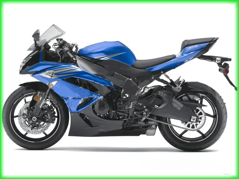Бесплатный 5 Подарков ABS Синий Черный Рояльный Зализа Fit Ninja ZX6R ZX 6R 09 12 10 11 Крышка