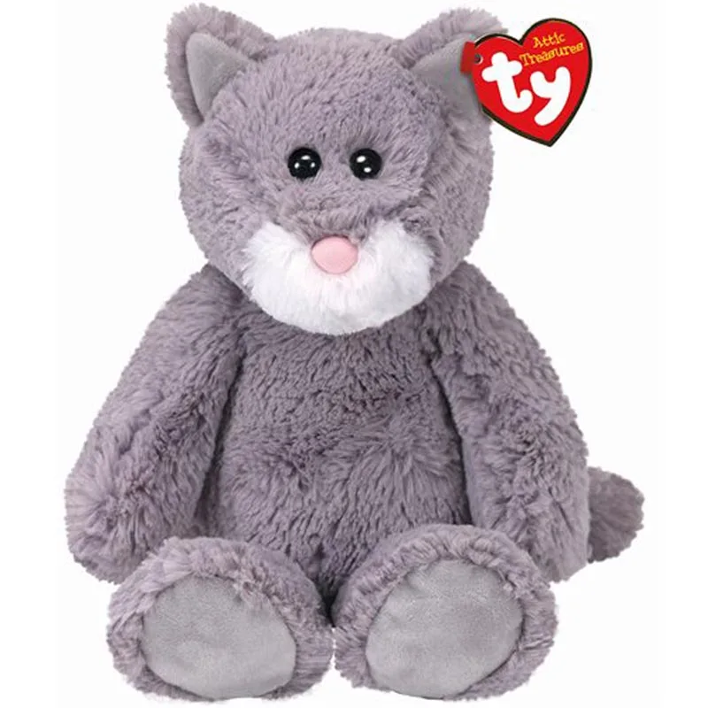 Kit the Cat Ty Attic сокровища плюшевая игрушка кукла кошка собака обезьяна Зебра животные игрушки Кролик Коллекционная " 15 см - Цвет: Kit the Cat