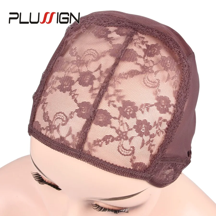 Plussign Регулируемая шапка для парика для изготовления париков кружевная сетчатая Крышка черный коричневый 1 шт. распродажа Парик Инструменты для изготовления волнистых колпачков
