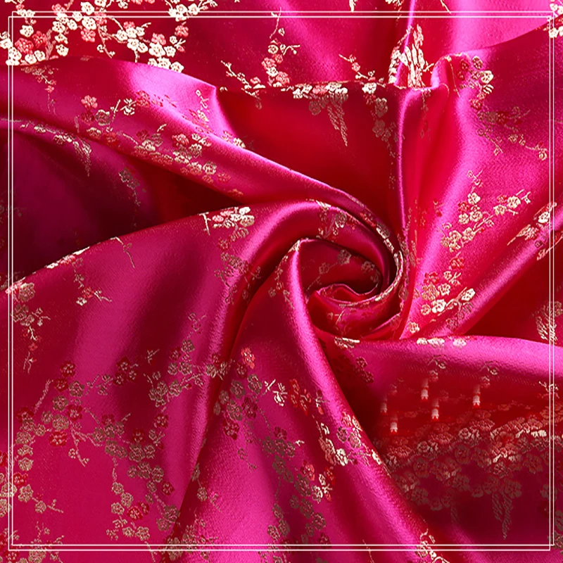 Высококачественная жаккардовая ткань из полиэстера цвет золотой сливы для