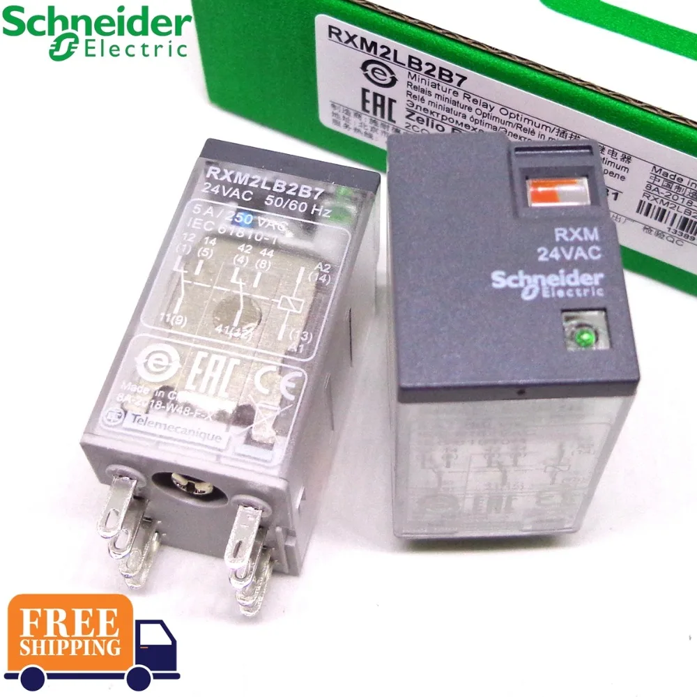 5 шт. реле Шнайдер RXM2LB2B7 24VAC 2CO 8PIN абсолютно новое и оригинальное реле