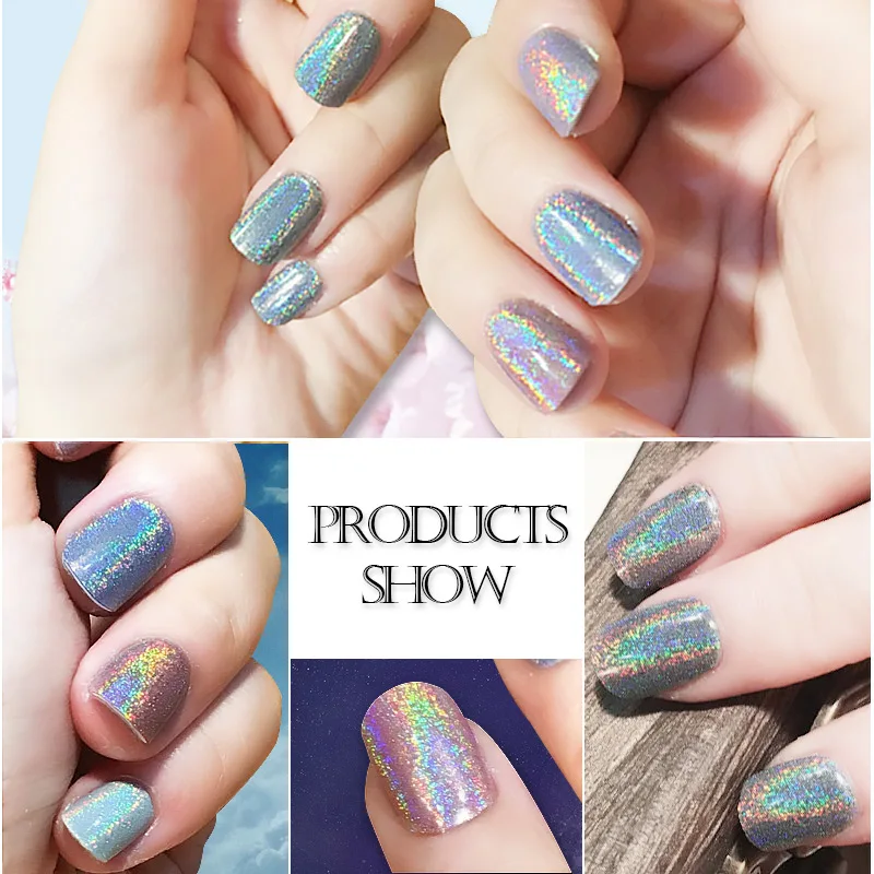 Профессиональный Горячая голографические Глиттеры для ногтей Косметическая