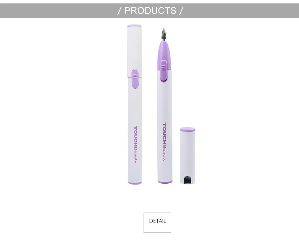 TOUCHBeauty электрические фрезы для ногтей, маникюрный набор для ногтей 3в1, ручка-szied TB-0676