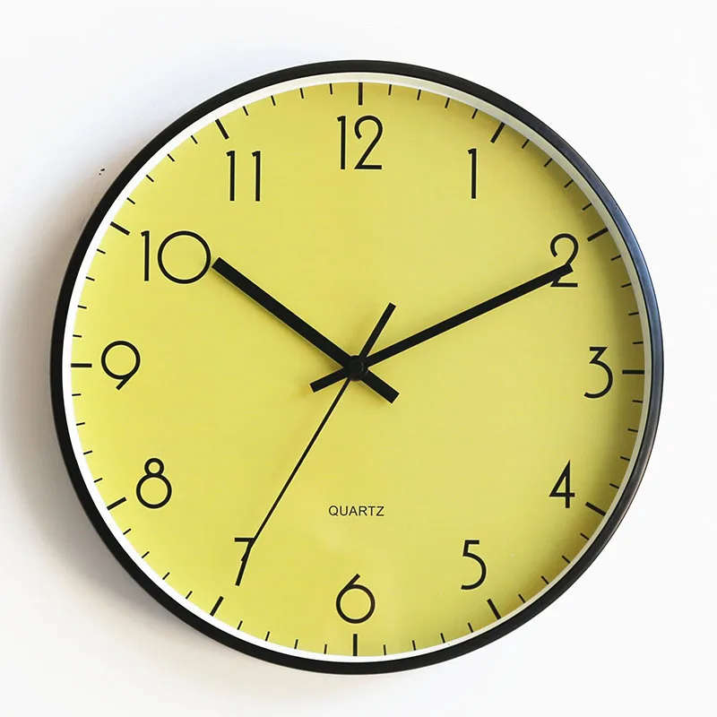 Скандинавские креативные цементные настенные часы для спальни тихий кварцевый