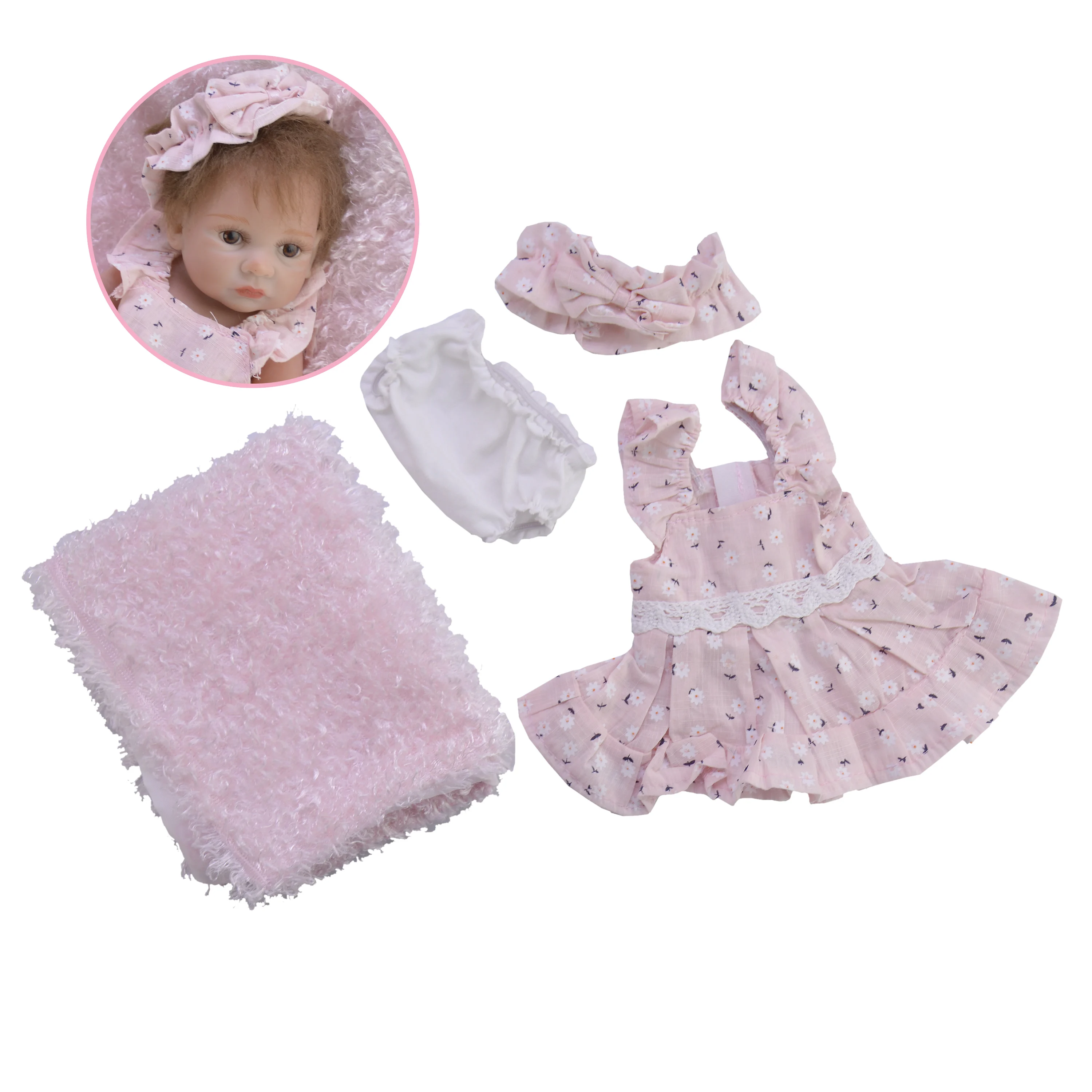 Миниатюрная Кукла реборн KEIUMI 11 дюймов полностью силиконовые виниловые куклы для