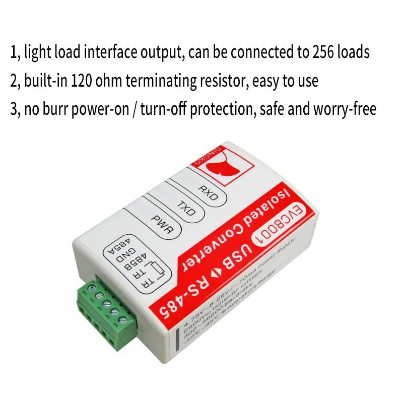 EVC8001 USB to 485/RS485 Magnetic Coupling Isolation Converter Lightning Protection Industrial Grade FT232 | Электронные