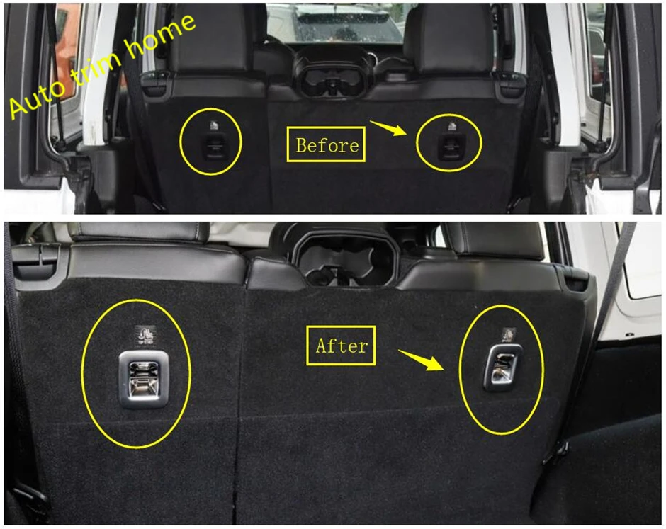 

Lapetus Rear Tail Trunk Seat Back Headrest Hook Cover Trim ABS For Jeep Wrangler JL 4 Door Model 2018 2019 2020 Auto Accessories