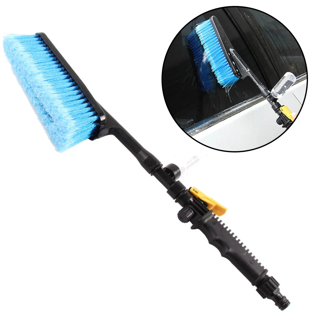 

Car Cleaning Brush Retractable Long Handle Car Wash Brush Water Foam Flow Brush Care Washer Tire Clean Tool