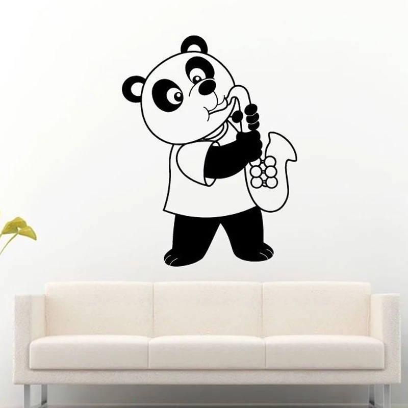 Животные медведь азиатская панда Милая Наклейка на стену s для детской комнаты