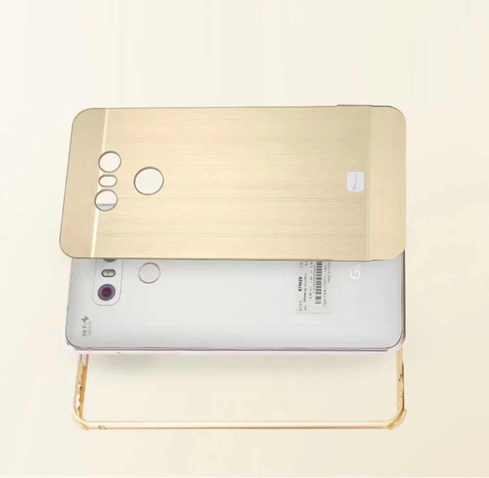 ZEALLION чехол для LG G6 2 в 1 пластинчатый Металл алюминиевая рама тонкий матовый PC