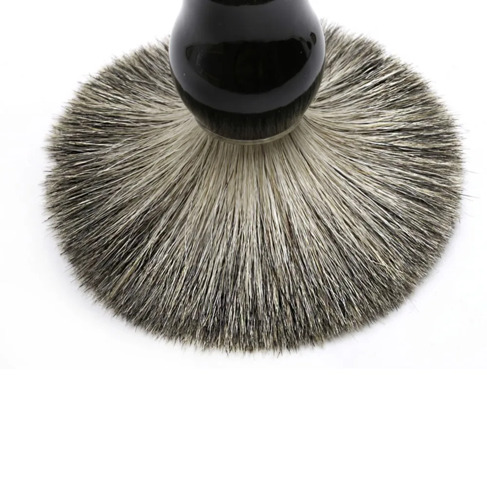 Щетка для бритья из бука с щетиной и бородой Парикмахерская деревянная щетка