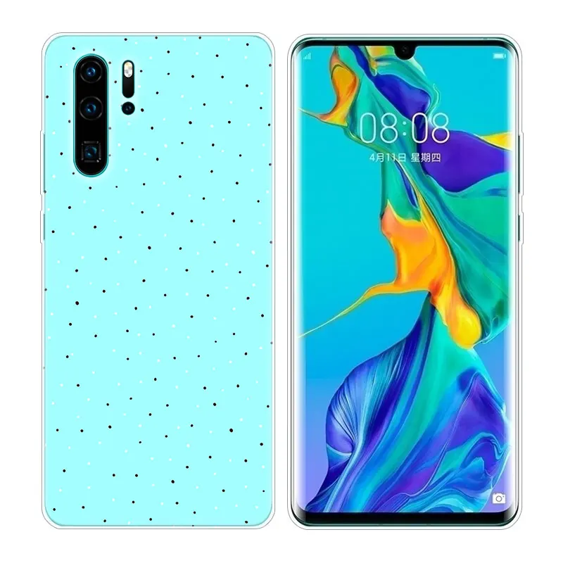 Мягкий силиконовый чехол в горошек для Huawei P30 P20 Pro P10 P9 P8 Lite 2017 P Smart Z Plus 2019 NOVA 3 3i