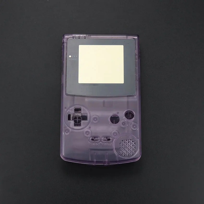 ChengHaoRan для GBC полный корпус оболочка Крышка для nintendo GameBoy цвет Ремонт Часть корпус оболочки пакет с кнопками винт - Цвет: Clear Purple
