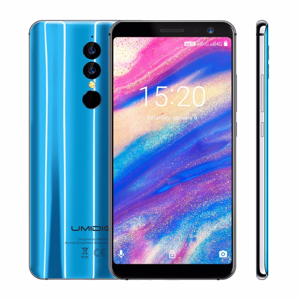 Оригинальный umidigi A1 Pro 4G LTE мобильных телефонов Andorid 8 1 3 ГБ + 16 4 ядра смартфон 18:9