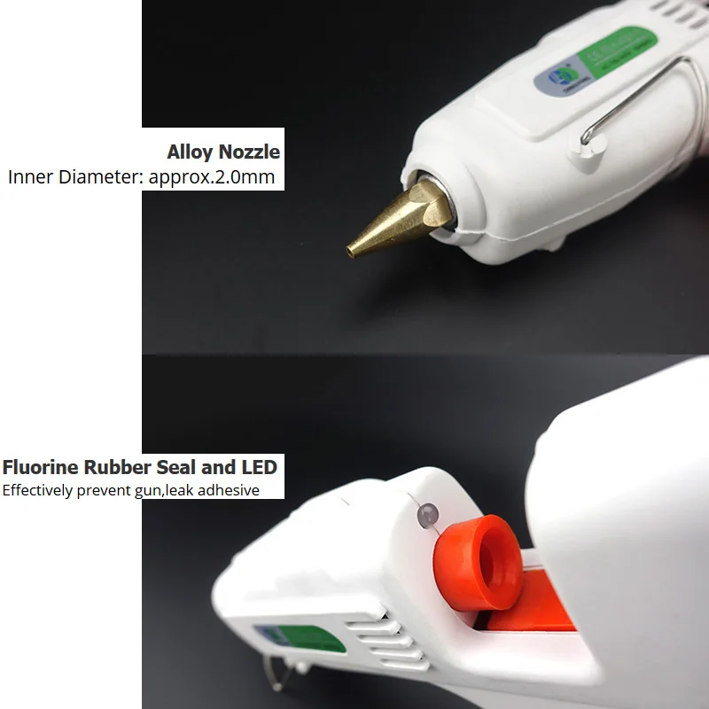 Бесплатная доставка 60 Вт 100 двойная мощность DIY термоплавкий клеевой пистолет
