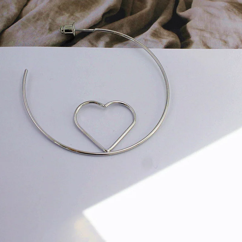 cool New Fashion jewelry classic hollow heart stud earrings best gift for girl wholesale E376 | Украшения и аксессуары