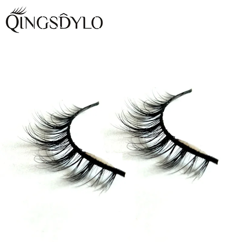 3D накладные ресницы натуральный вид ручной работы объем мягкие норковые