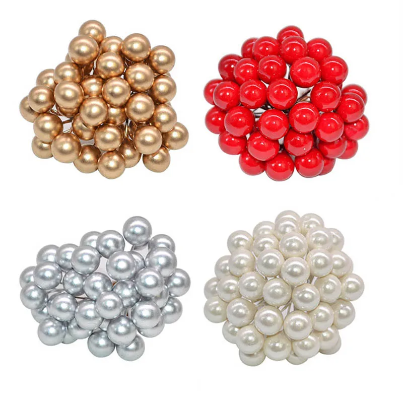 100 шт. пластиковые жемчужные ягоды с тычинками|Искусственные и сухие цветы| |