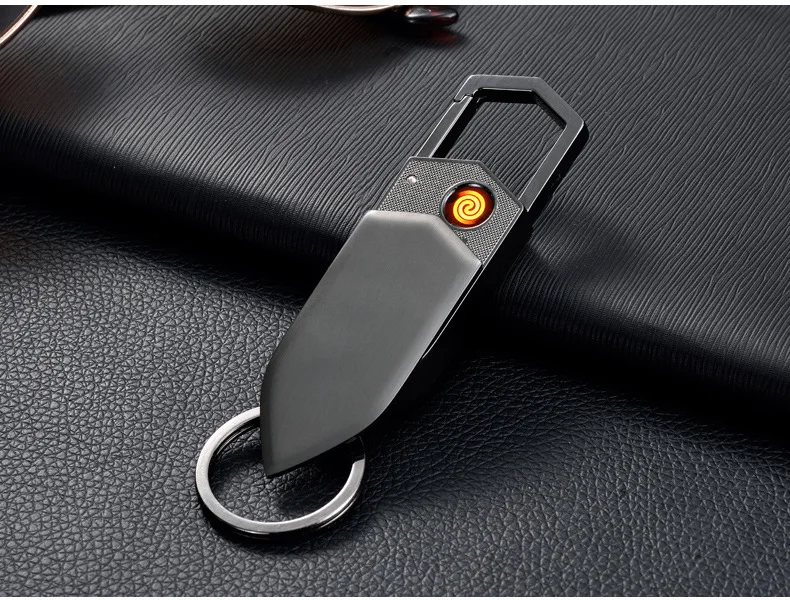 Защита окружающей среды usb зарядка Ветрозащитный прикуриватель Сменный вольфрамовый провод брелок прикуриватель