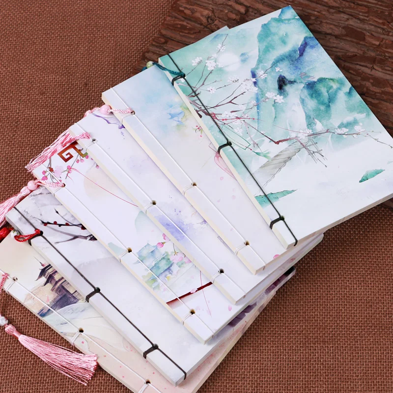 2017 A5 канцелярия блокнот ежедневник Мягкая Тетрадь Печатные Старинные Китайский