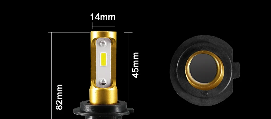 Hlxg 2 шт. мини H4 светодиодный H7 лампочки для автомобилей 6000 K 8000 K 72 W фары для 12000LM HB3 9005 светодиодный H8 H11 автомобильный противотуманный светильник 12 v 24 V