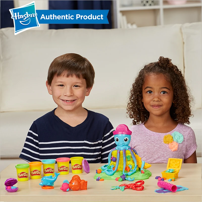 Hasbro Play-Doh Cranky The Octopus Play Doh игровой набор тема океана морские животные чехол цвета формование составная моторика
