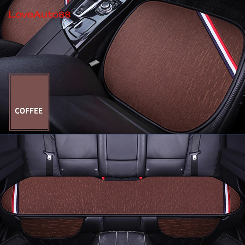 3pcs Universal Car Seat Cover Front Rear Seats Breathable Protector Mat Pad Auto Accessories Four Seasons | Автомобили и