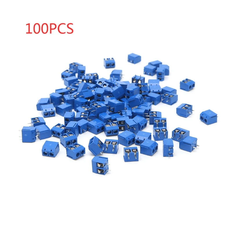 100 шт. 2 Pin винт клеммный блок печатных плат разъем 5 мм Шаг 16A|pcb terminal block|pcb block