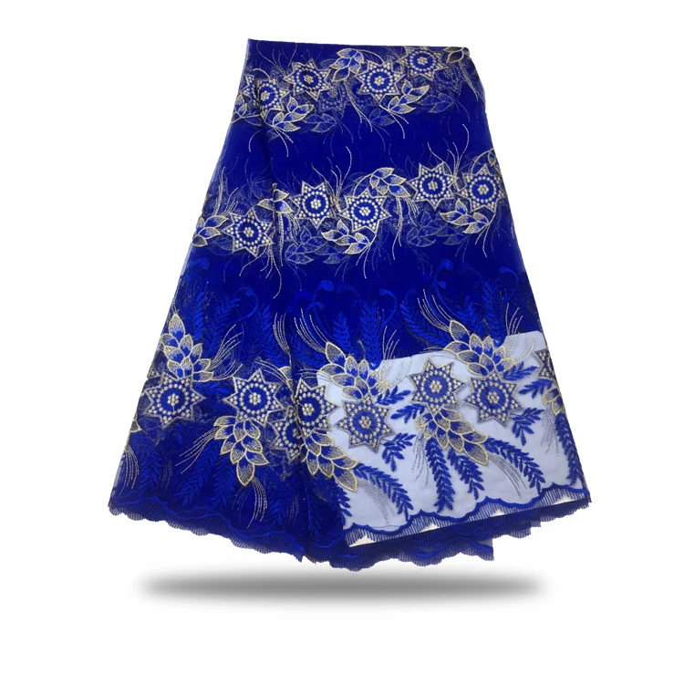 5yards french lace embroidered tulle material.latest nigerian african fabric for party dress.FC17-LFF26 | Дом и сад