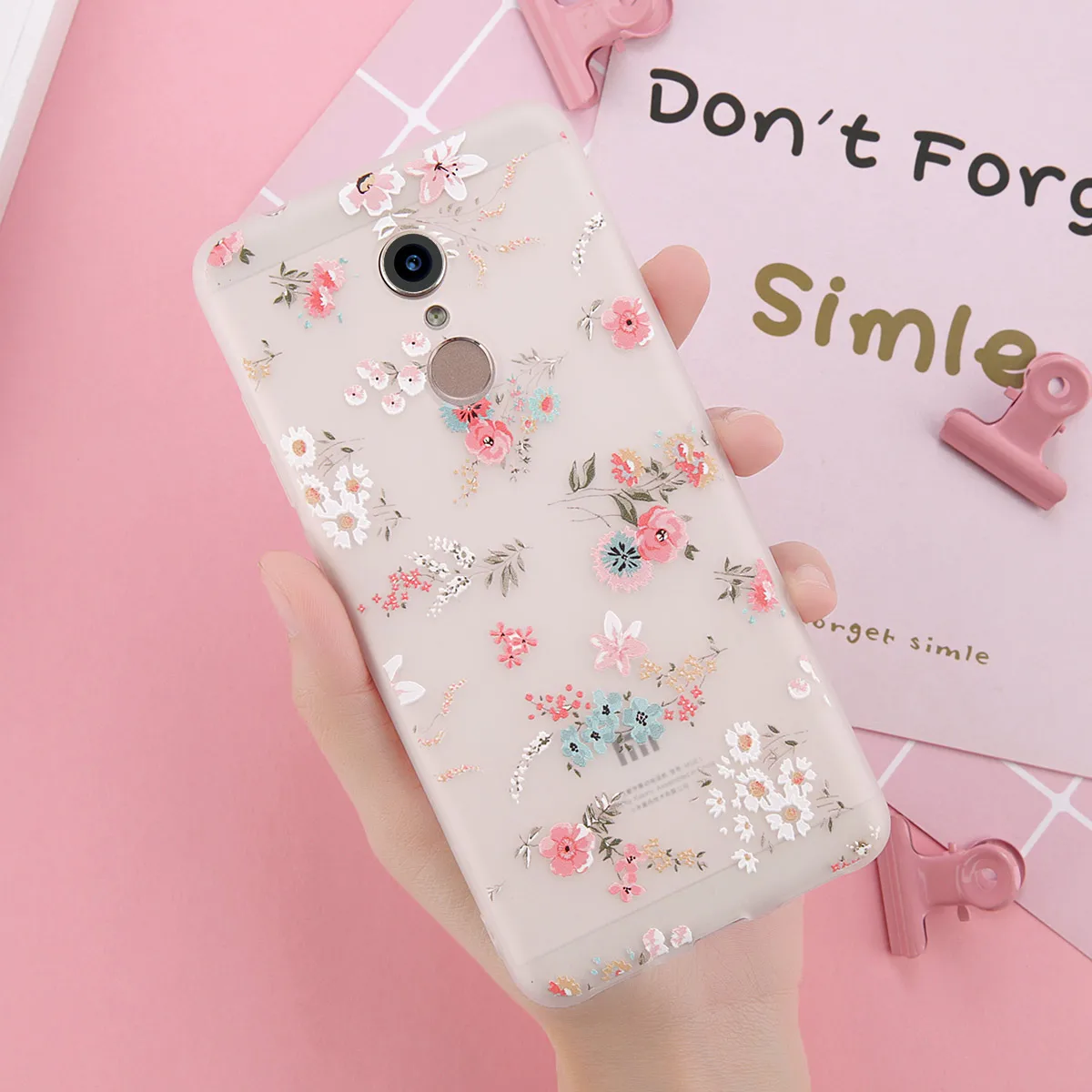 Lovebay чехол для телефона Xiaomi 6 6X8 SE Note 3 MIX 2S Redmi 4A 4X 5A 5 Plus 6 Note 5 красивый 3D мягкий Рельефный цветочный чехол для телефона - Цвет: T6