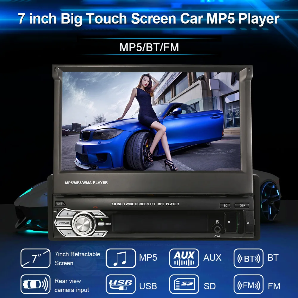 Android 1 din автомагнитола MP5 плеер мультимедиа для ford focus 2 isudar opel astra h hendai solaris golf 6 passat b7