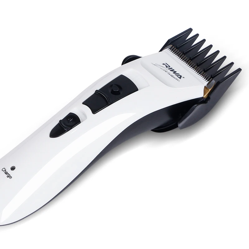 RIWA Аккумуляторная Машинка Для Стрижки Волос С Белым Цветом Низкий Уровень Шума