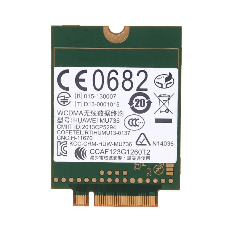 WWAN карты NGFF M.2 Беспроводной 3g для HUAWEI MU736 WCDMA безколлекторная электрическая модель к оператору сотовой связи HSPA+ EDGE GPRS GSM модуль
