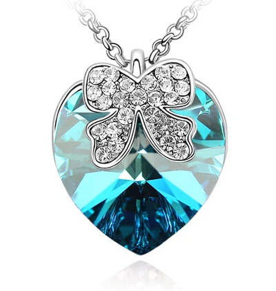NEW 2015 necklace Austrian Crystal Pendants Necklace wholesale N597 4|necklace zombie|necklace soldiernecklace picture |