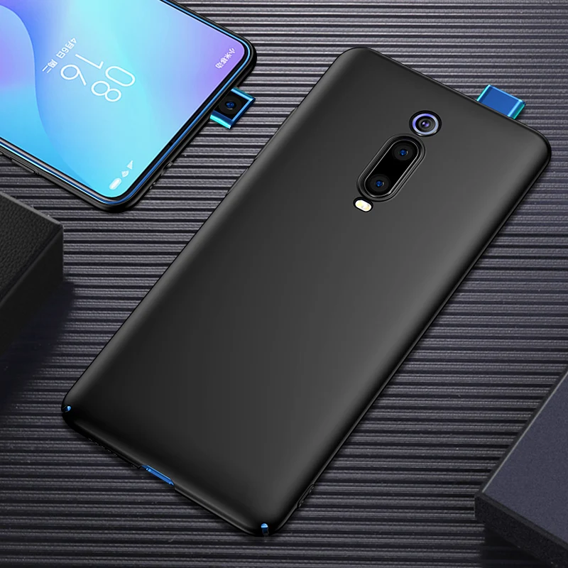 Полный корпус покрытие чехол для телефона для Xiaomi Mi 9T MI9T Mi 9T Pro Mi9tPro 9TPro Mi 9T ультра тонкий матовый Жесткий ПК чехол - Color: Black